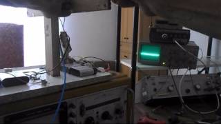 first measurement of aether'drift due to Poynting and a magnetic field