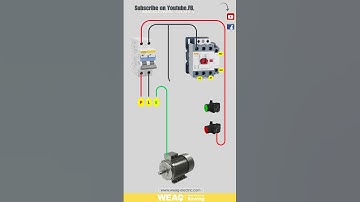 AC Contactor｜MCB｜ Wiring Diagram for Controlling and Protecting the Single Phase Motor Connection