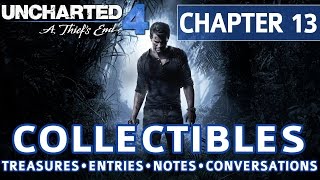 Uncharted 4 - Chapter 13 All Collectible Locations, Treasures, Journal Entries, Notes, Conversations