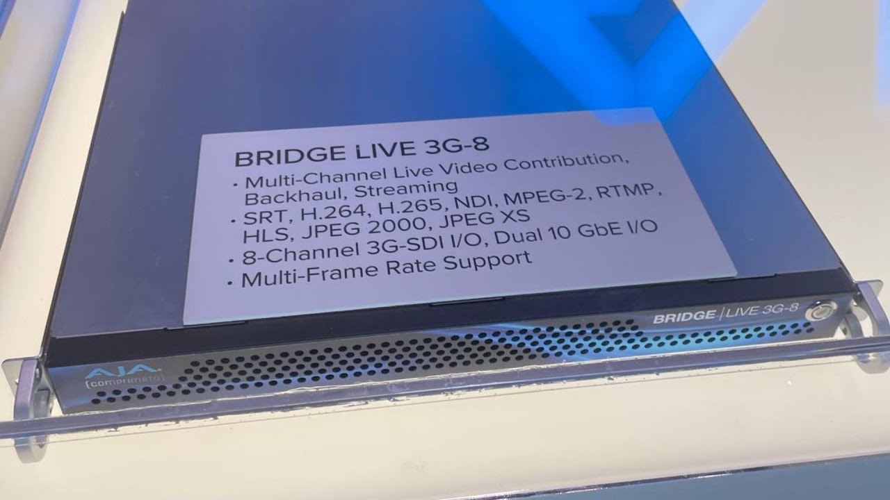 AJA BRIDGE LIVE 3G-8 Doubles Streaming I/O Power | NAB 2025