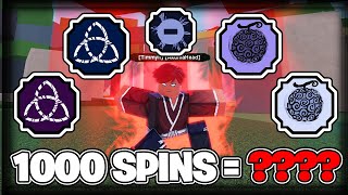 HOW MANY RARE BLOODLINES CAN 1000 SPINS GET YOU IN SHINDO LIFE? | Shindo Life Update Spinning