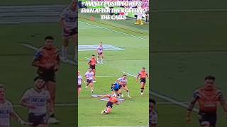MANLY ATTACK THE REFS 😱😱 #nrl #sport #rugbyleague #manly