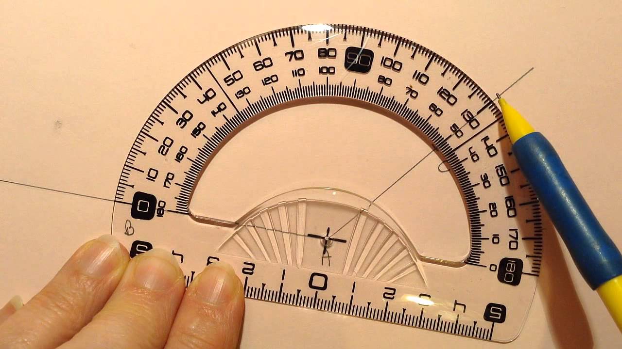 Utiliser un rapporteur pour mesurer un angle 