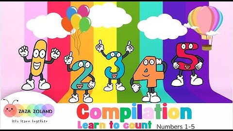 Numbers Adventure! compilation 1-5 ! #kidslearningvideos #preschoollearning #fun