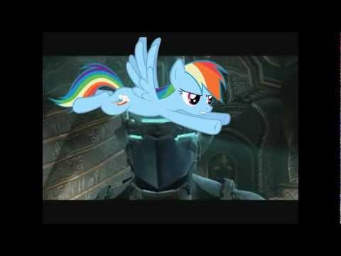 Rainbow Dash flies Through Different Games