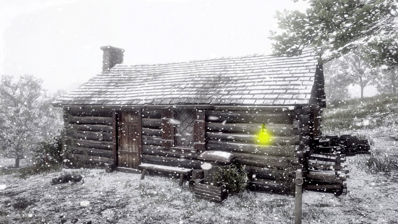 Winter Wonderland: Living in a Cozy Hut During a Grand Snow Storm in ...