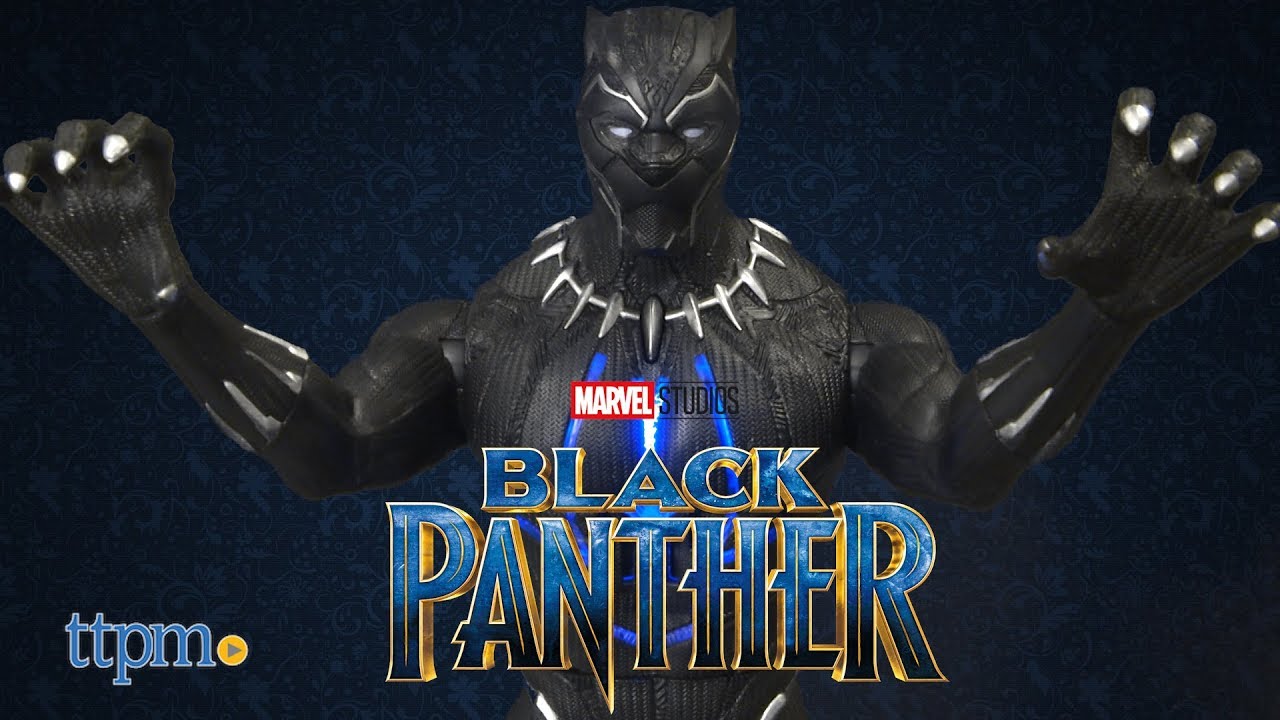 black panther slashing action hero