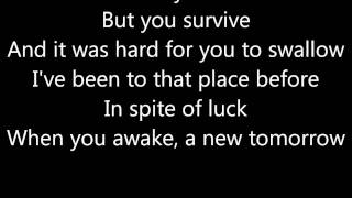 Angels and Airwaves Surrender lyrics on screen