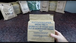 MRE Review 2011 Canadian IMP Menu 4 Salmon Fillet With Tuscany Sauce