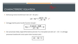 Full [TEL619317] Pulse Transfer Function Matrix Update