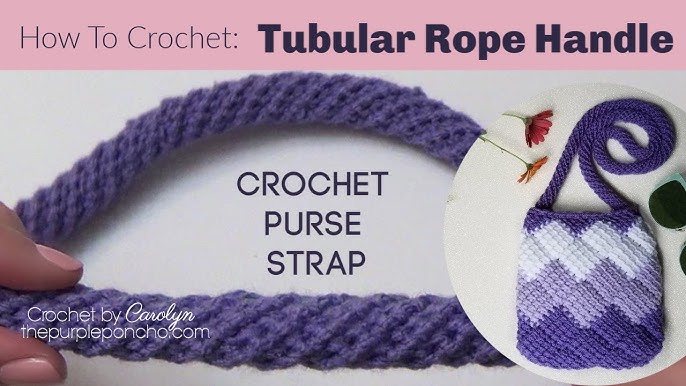 🧶One of The Best How to Crochet Bag Strap or Crochet a Cord Step by Step