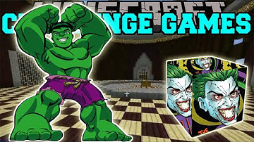 PopularMMOs Pat and Jen Minecraft  HULK CHALLENGE GAMES   Lucky Block Mod   Modded Mini Game