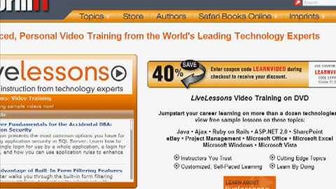 Exam Preparation with LiveLessons Video Training