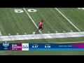 Dorian Thompson-Robinson runs the 40-yard dash at the 2023 NFL Scouting Combine