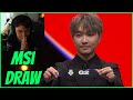 THIS DRAW IS ROUGH | CAEDREL REACTS TO MSI DRAW   PREDICTIONS