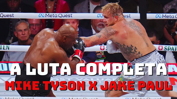 MIKE TYSON VS JAKE  PAUL - LUTA COMPLETA