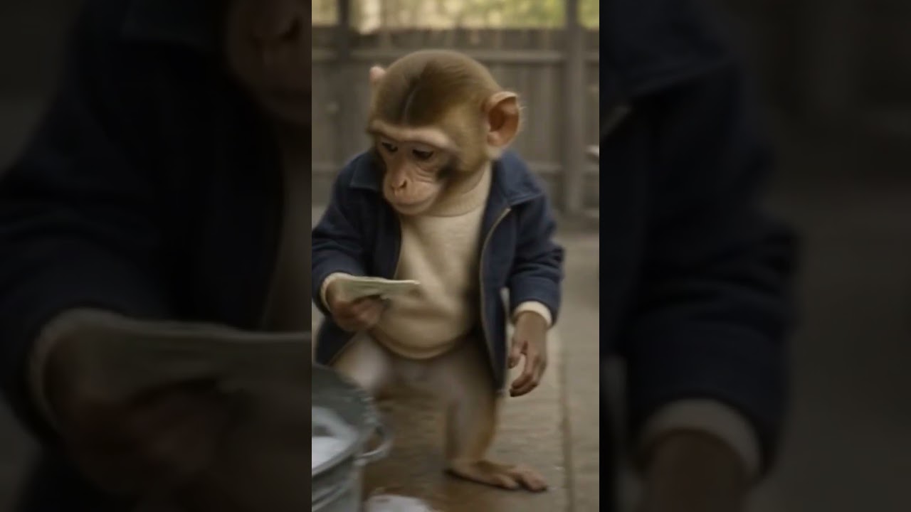 This Monkey Works Hard, Earns Money & Eats Pav Bhaji! 🐒🍽️ 