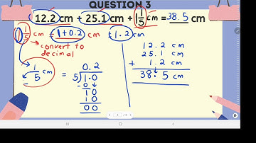 Mathematics Year 5 - Addition Of Unit Of Length