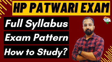 HP Patwari 2023 | Syllabus, Exam Pattern & How To Study | Complete Strategy | HP Studies  | Patwari