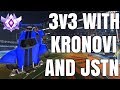 3V3 WITH KRONOVI AND JSTN | BEAUTIFUL CEILING SHOT  | PRO GAMEPLAY