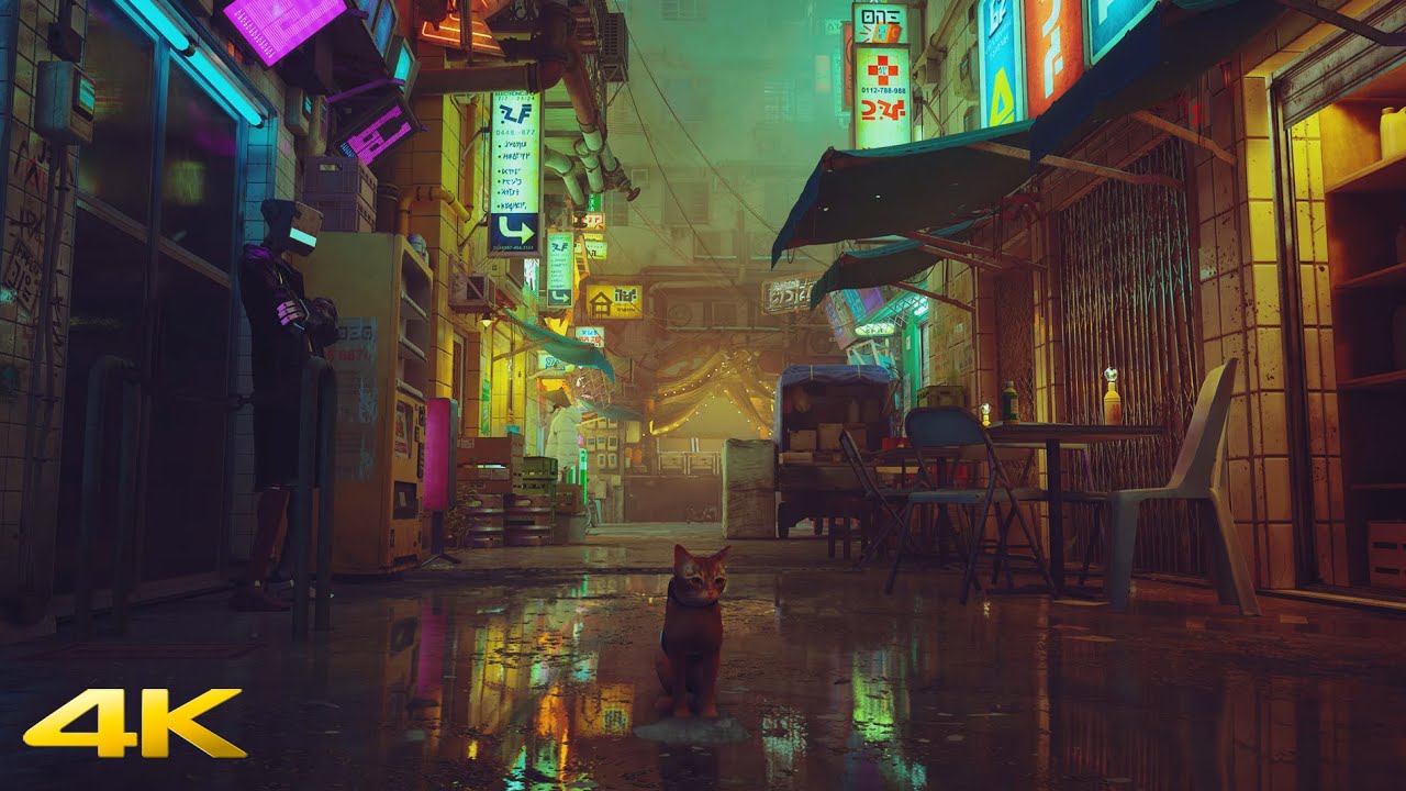 [4K HDR] Stray [Live Wallpaper] [In-Game Audio] - YouTube