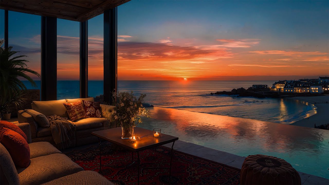 Calm The Mind With Gentle Jazz — Heal The Body With Soothing Jazz Melodies Under The Sunset Glow