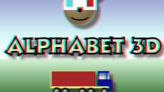 Childrens Alphabet 3D - Red Cyan Anaglyph