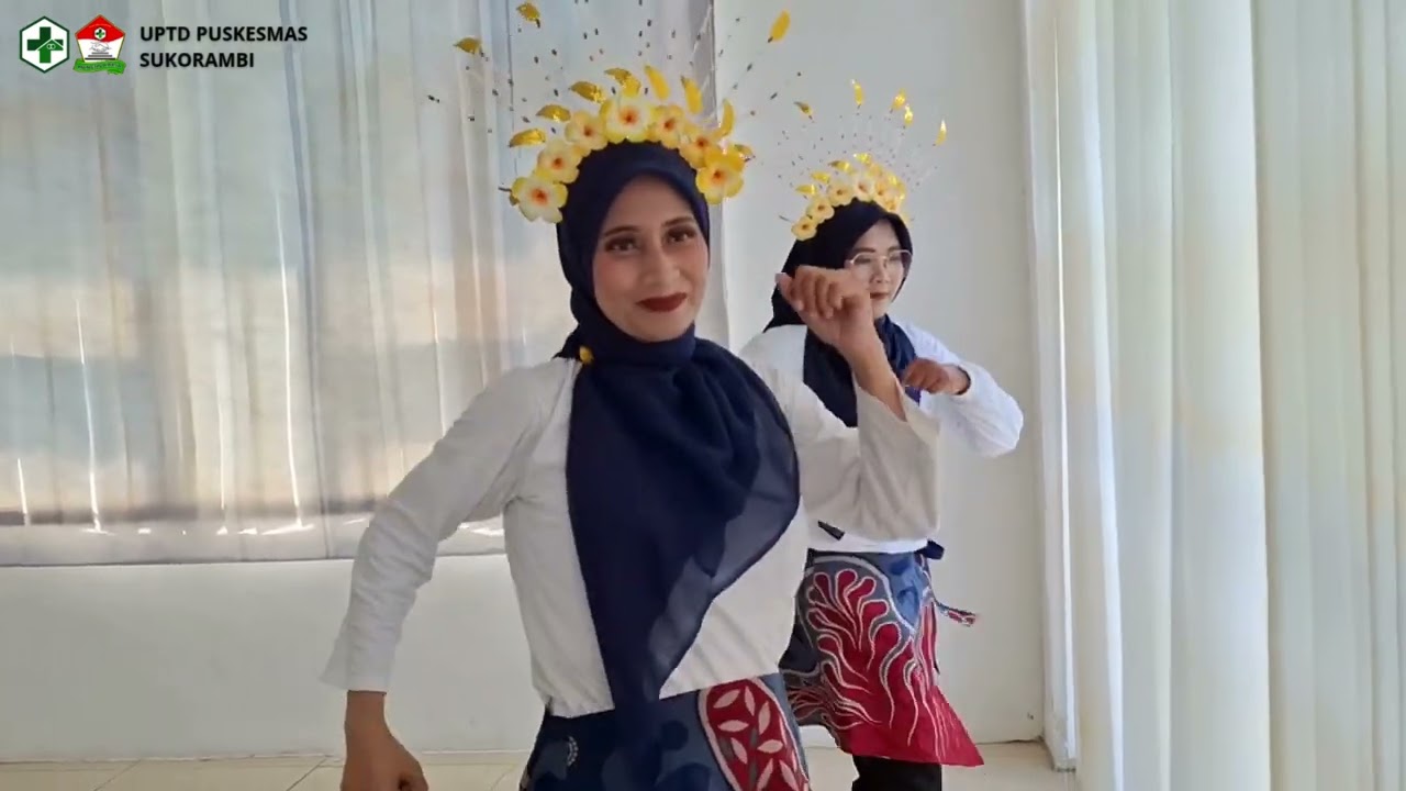 Senam Kreasi CTPS (Cuci Tangan Pakai Sabun) UPTD Puskesmas Sukorambi