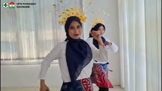 Senam Kreasi CTPS (Cuci Tangan Pakai Sabun) UPTD Puskesmas Sukorambi