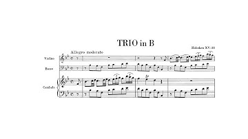 Haydn: Piano Trio No. 13 in B-flat major, Hob. XV:38 (with Score)