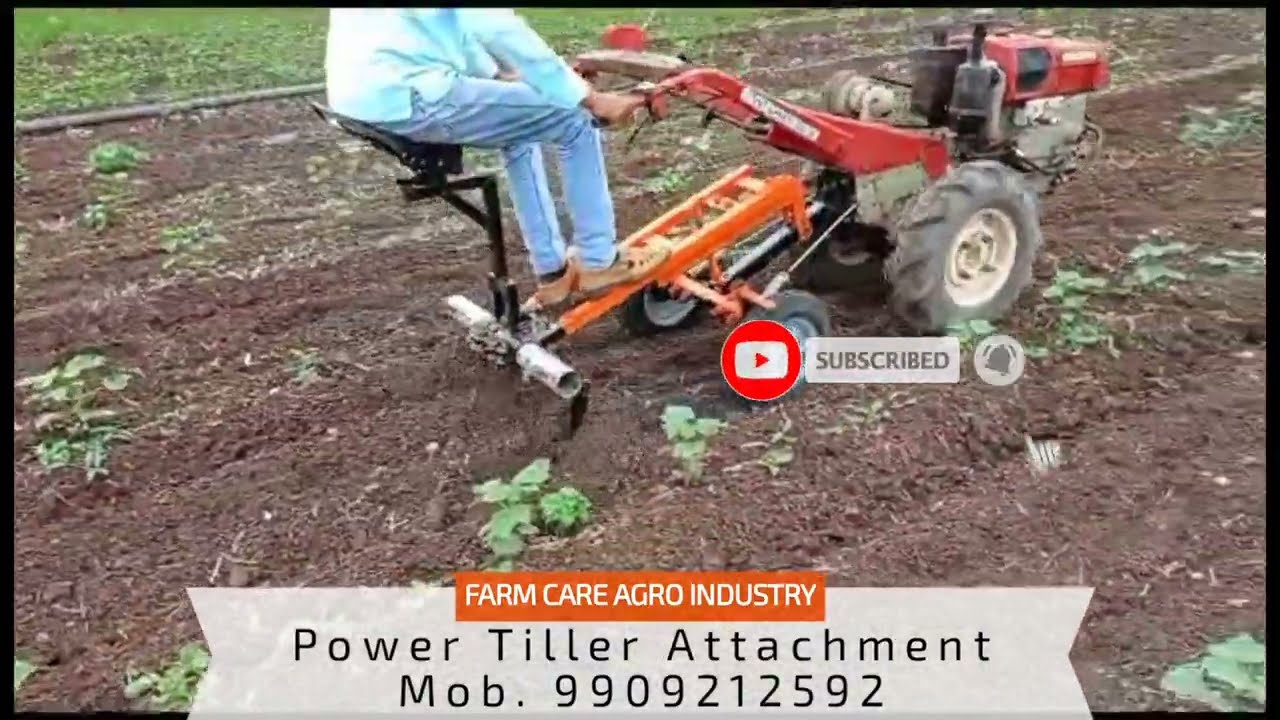 Power Tiller Attachments Use In Inter cultivation 