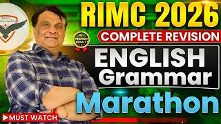 RIMC English Grammar Complete Marathon 💥 All Rules + PYQs | RIMC Exam Strategy#RIMC #RIMCExam