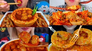 Compilation Mukbang BAKSO lava pedas (SPICY) 🔥🔥🔥#bakso #indonesia #food