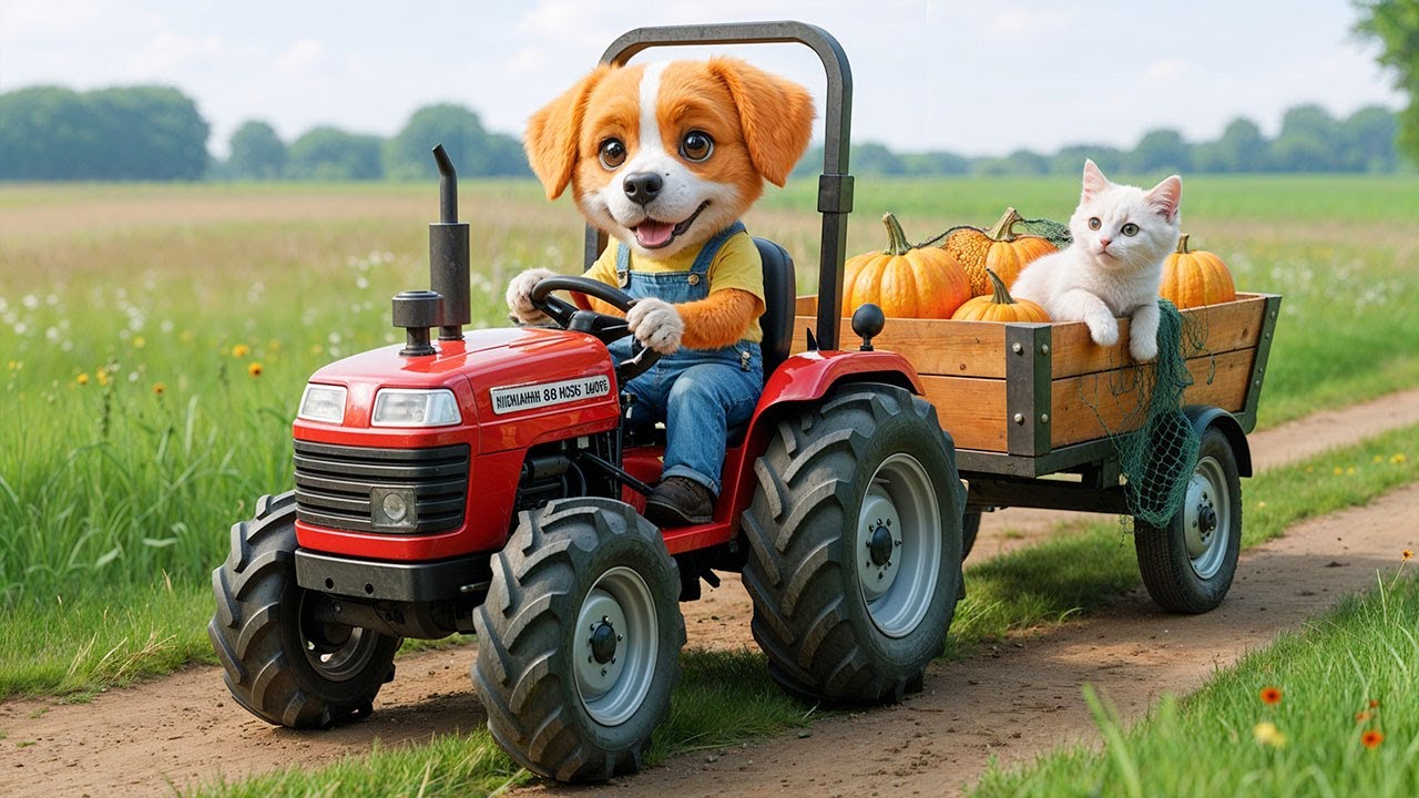 Малыш Пабби собирает урожай тыкв и заботится о своей маме со всей своей любовью ❤️ Трогательная и...