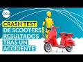 Crash test de Scooters: Resultados tras un accidente