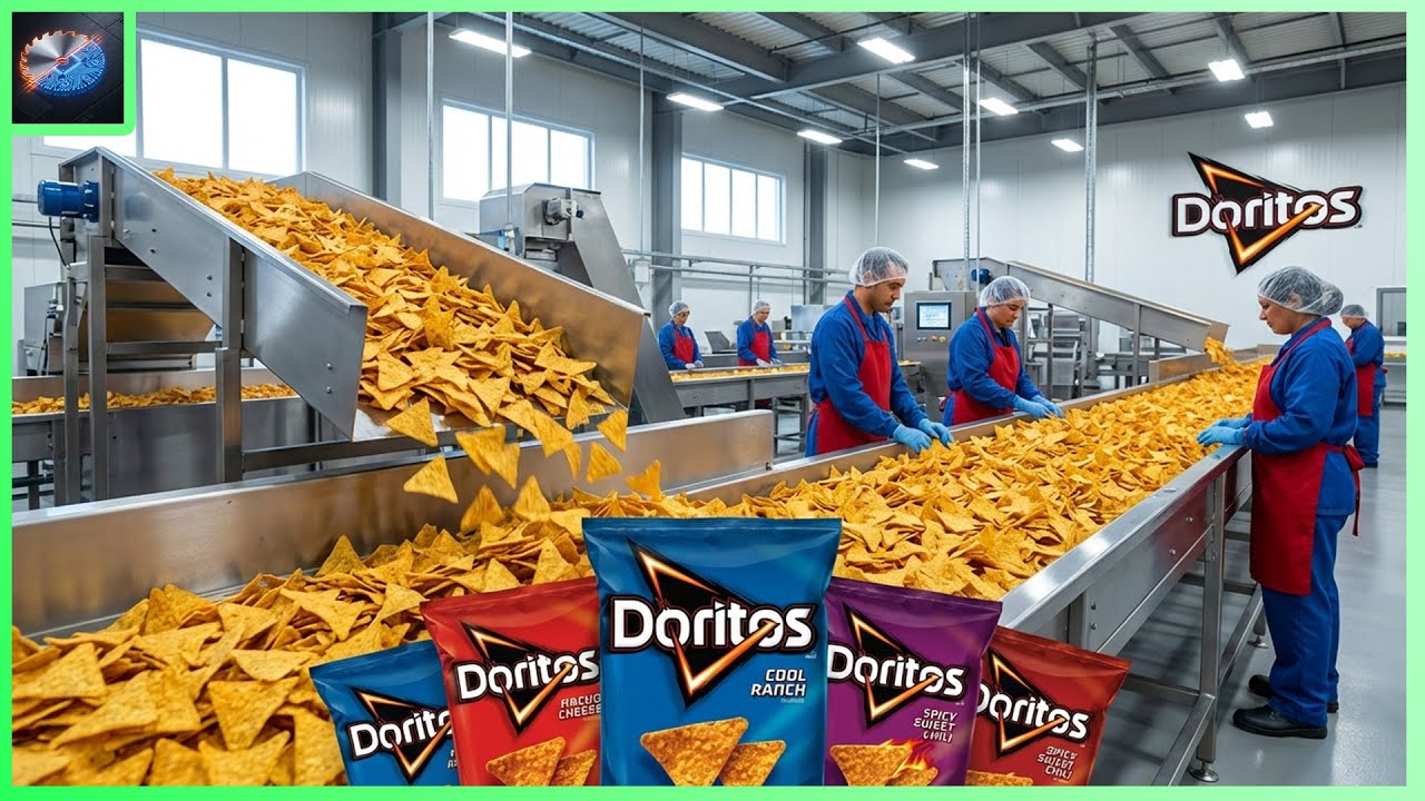 Inside The Mega Factory: How Tons of Corn Are Transformed Into Doritos Chips (Full Process)
