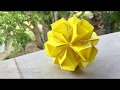 Glow Kusudama - PrwOrigami Folding Tutorial 【くす玉・折り紙】