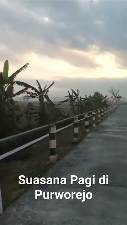 Suasana Indah pagi di Desa... Mulih lur nang purworejo