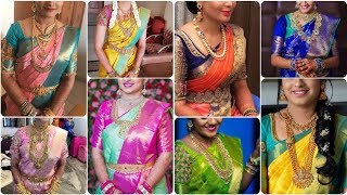 Latest Wedding Silk Saree / Contrast Pattu Saree screenshot 5