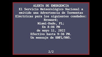 EAS Mock: Destructive Storm over Miami, Florida