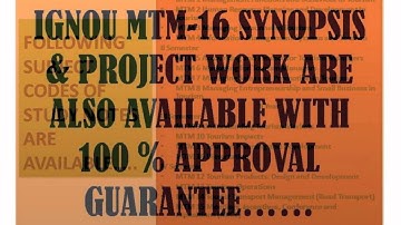 IGNOU MTM SOLVED PAPERS