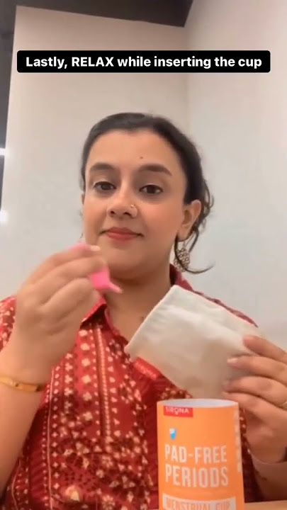 How To Insert A Menstrual Cup | Menstrual Cup Using Tutorial | Sirona #shorts