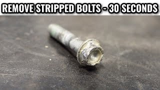 HOW TO: Remove Stripped Bolts in LESS THAN A MINUTE