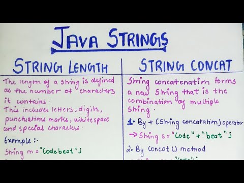 String length and String concatenation function in Java(Hindi) | Part-2 | lec-25