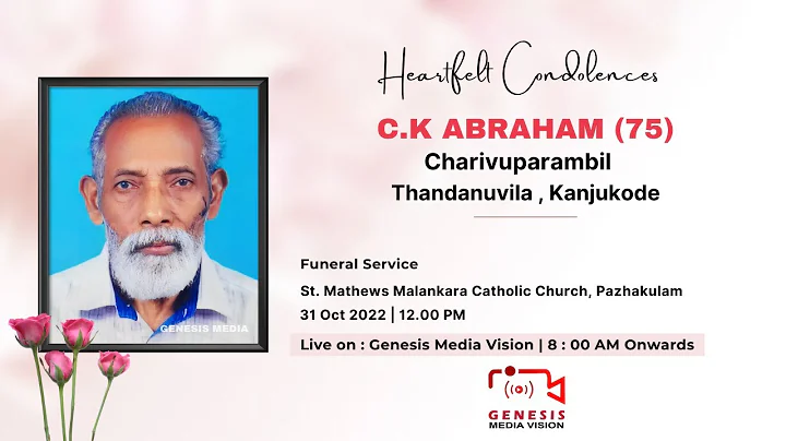 C.K Abraham (75) | Funeral Service
