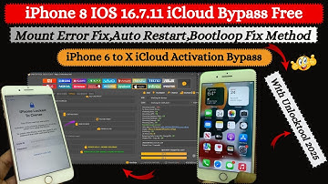 iPhone 8 IOS 16.7.11 iCloud Bypass With Unlocktool Free | Auto Restart ,Bootloop Fix | 2025