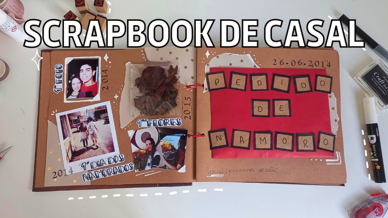 Scrapbook de casal | ideias e inspirações ♡