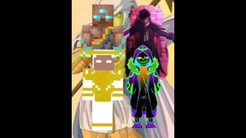 Steve & Herobrine vs Anos Voidigoad & Error 404 Sans who is win? #minecraft #anime #edit