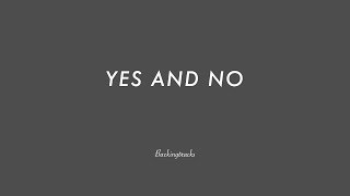 YES OR NO chord progression (slow swing) - Backing Track Play Along Jazz Standard Bible atonal