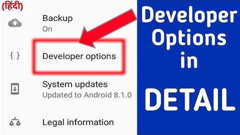 Android Developer Options Explained | Secret Settings on Android (Hindi - हिंदी)